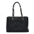 Chanel Caviar Quilted Grand Shopping Tote GST Black