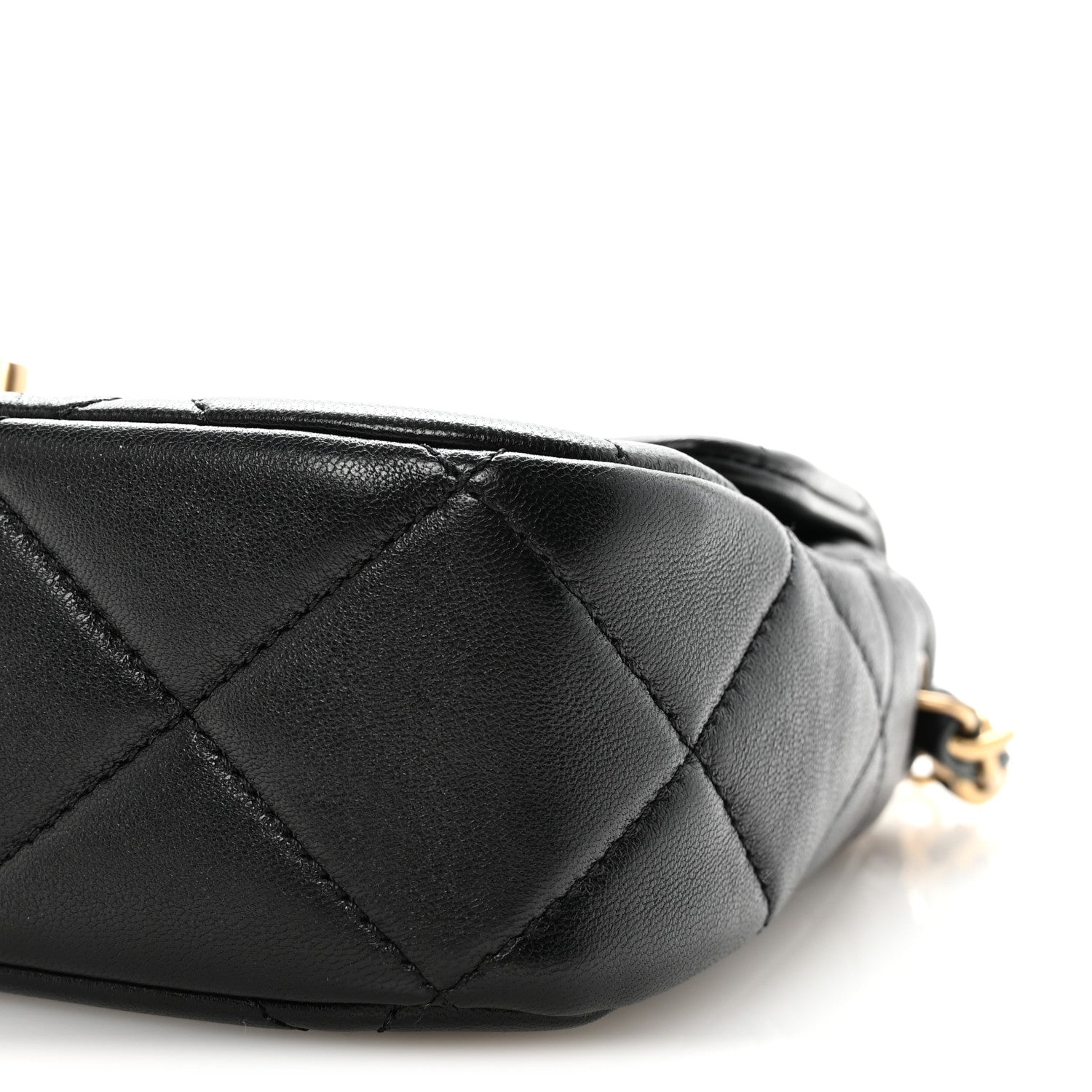 Chanel Lambskin Quilted Small CC Links Flap Black
