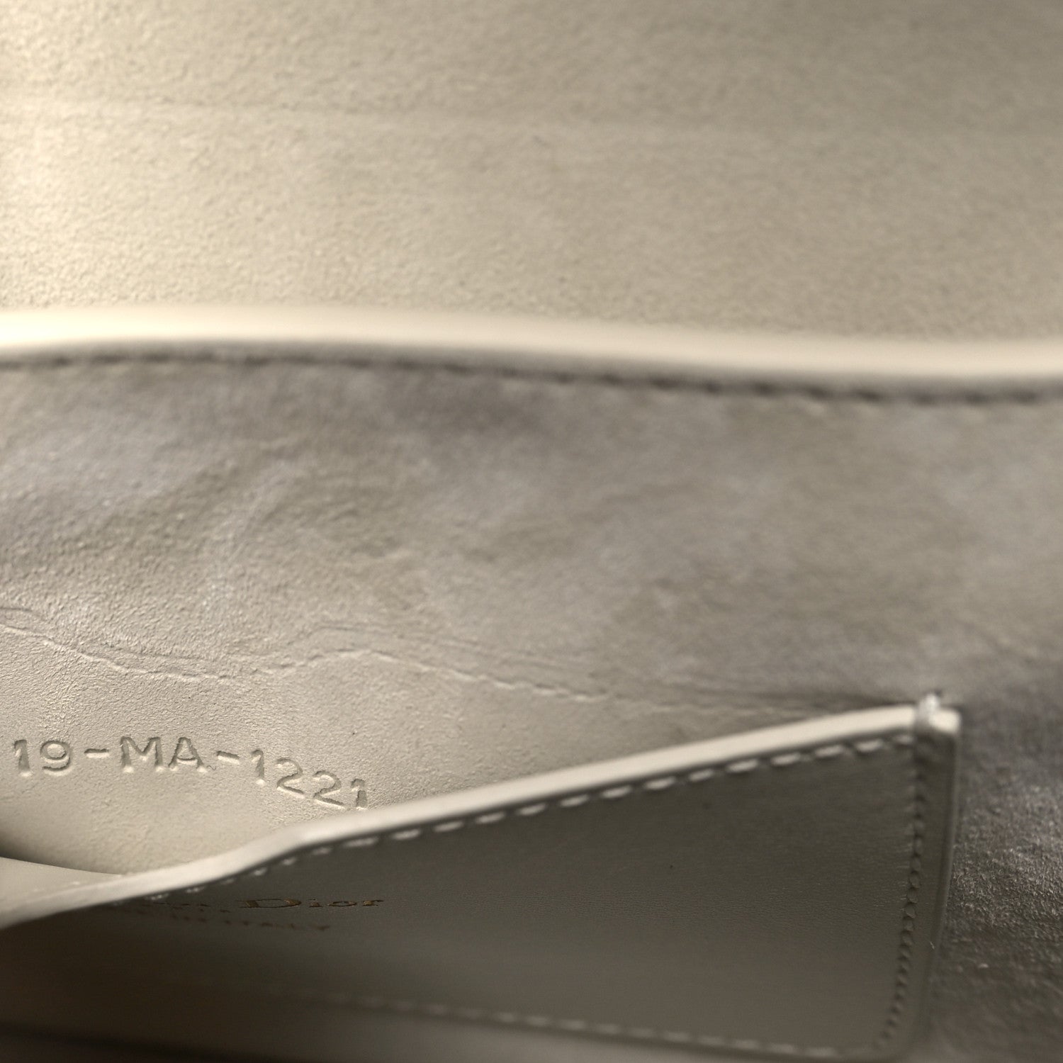 Christian Dior Box Calfskin East West Bobby Bag Latte