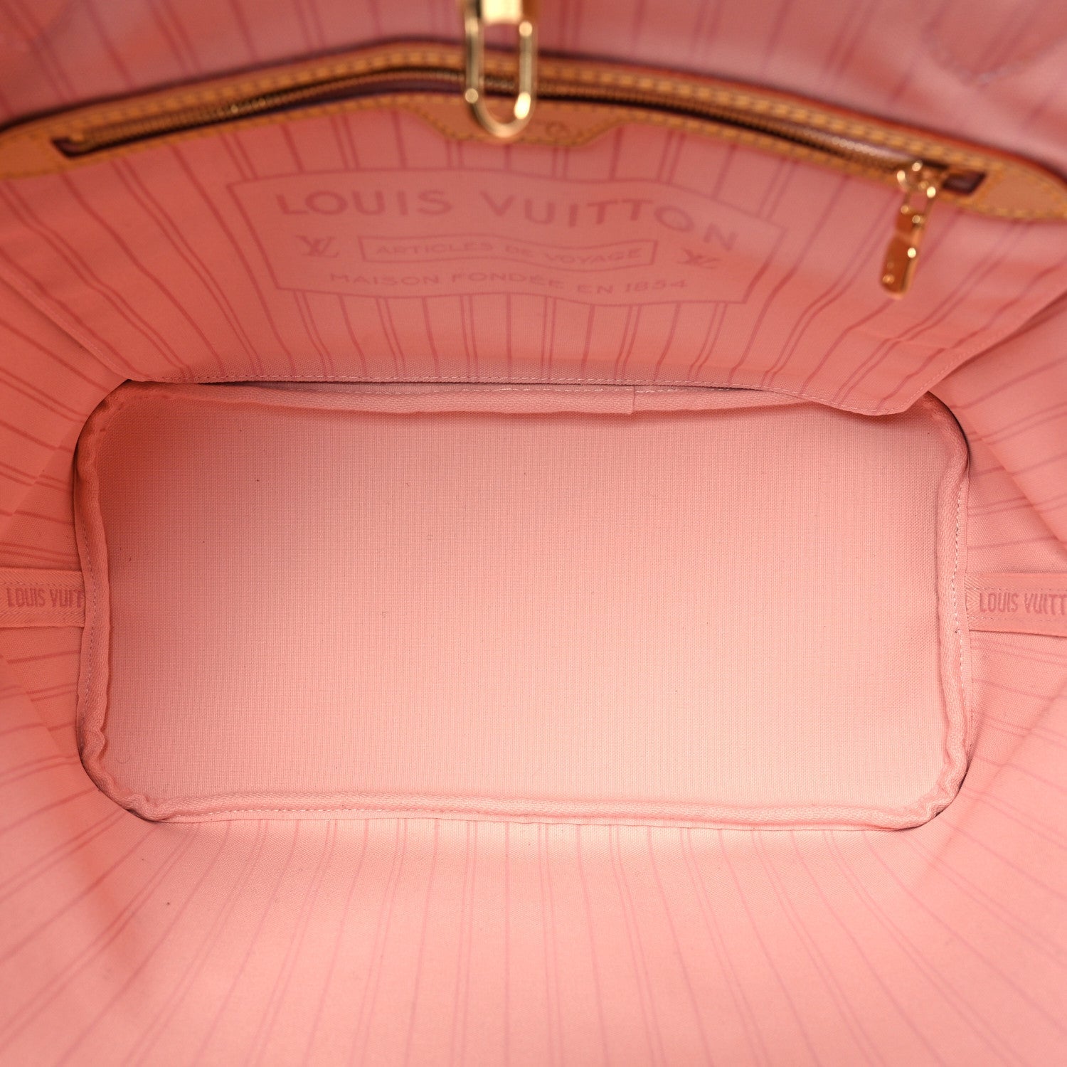 Louis Vuitton Damier Azur Neo Neverfull MM Rose Ballerine