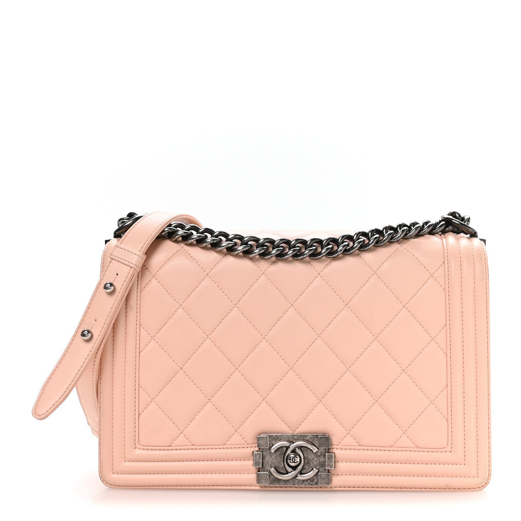 Chanel Calfskin New Medium Boy Flap Pink