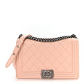 Chanel Calfskin New Medium Boy Flap Pink