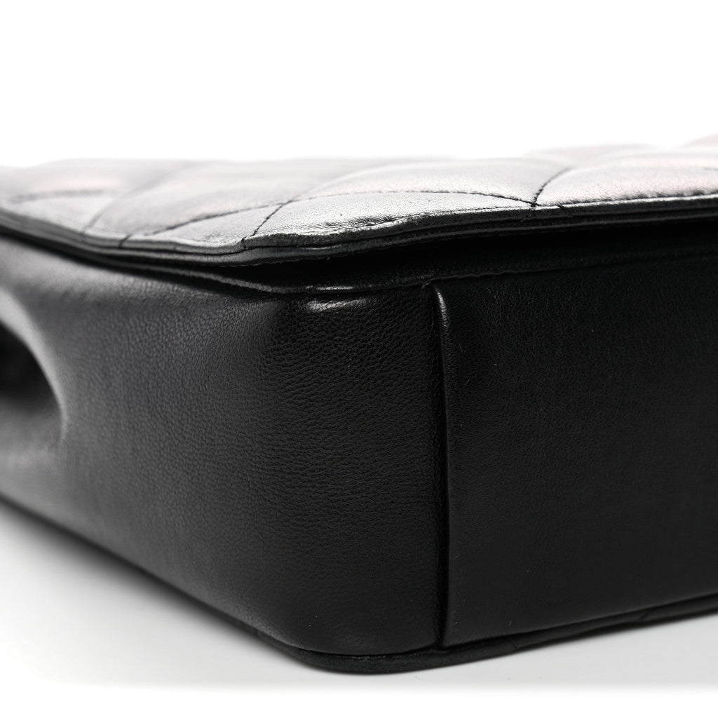 Chanel Lambskin Quilted Medium Diamond CC Flap Black
