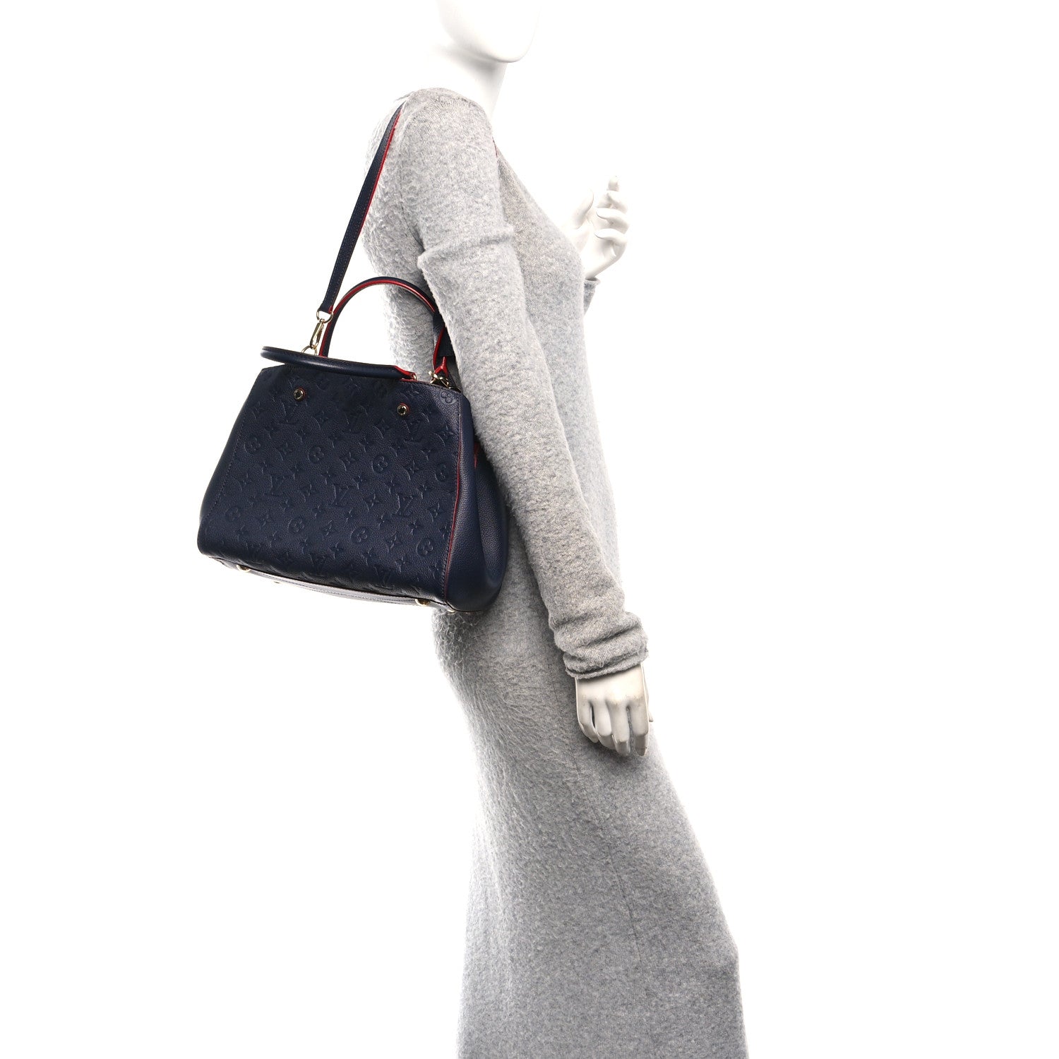 Louis Vuitton Empreinte Montaigne MM Marine Rouge