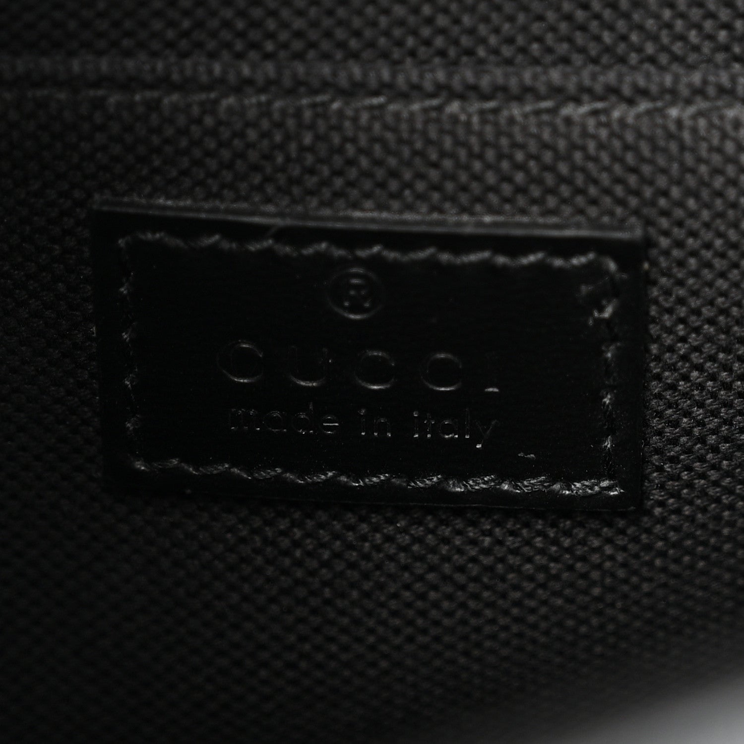 Gucci GG Supreme Monogram Textured Dollar Calfskin Retro Interlocking G Flap Messenger Bag Black