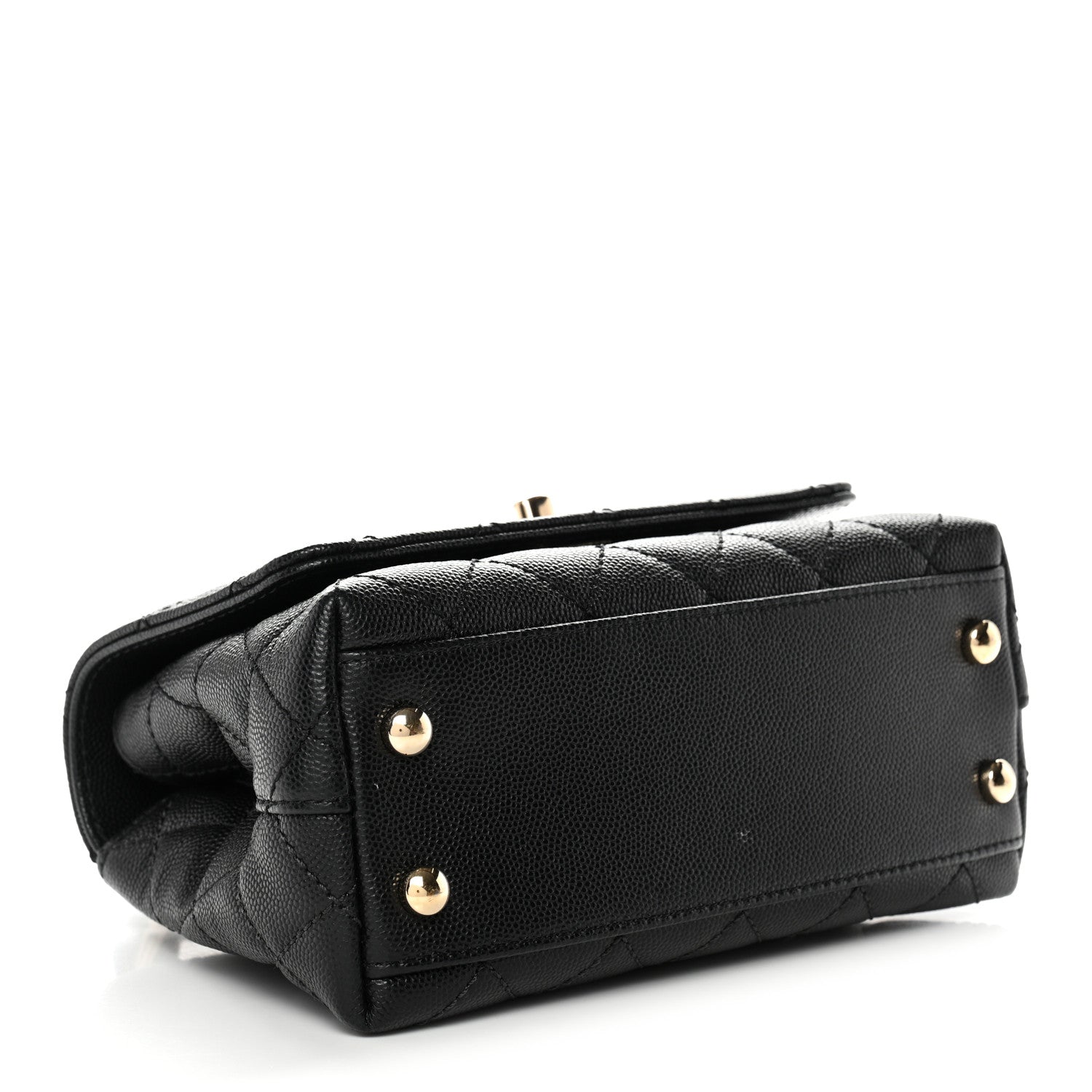 Chanel Caviar Quilted Extra Mini Coco Handle Flap Black