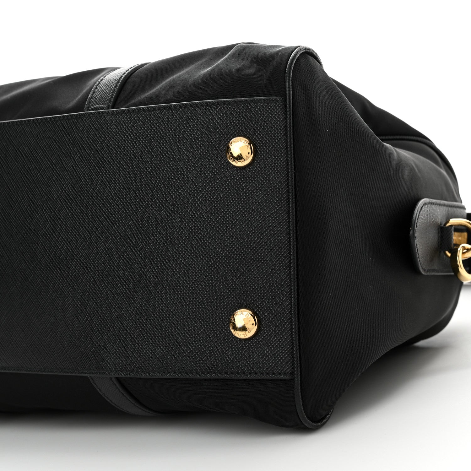 Prada Re-Nylon Saffiano Medium Re-Edition 1978 Top Handle Bag Black