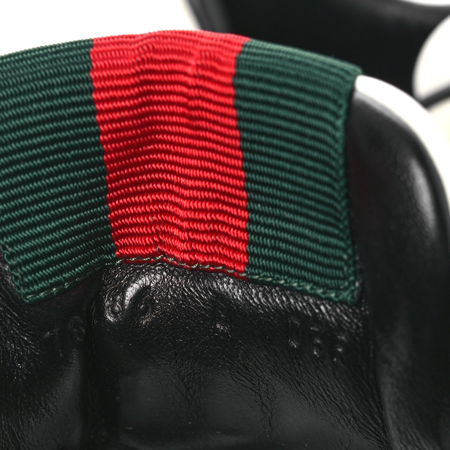 Gucci Sparrow Calfskin Mens Re-Web Sneakers 8 Green White Black