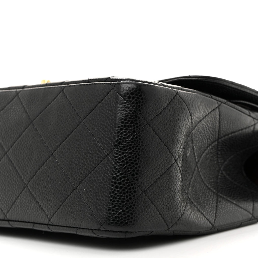 Chanel Caviar Quilted Jumbo Double Flap Black