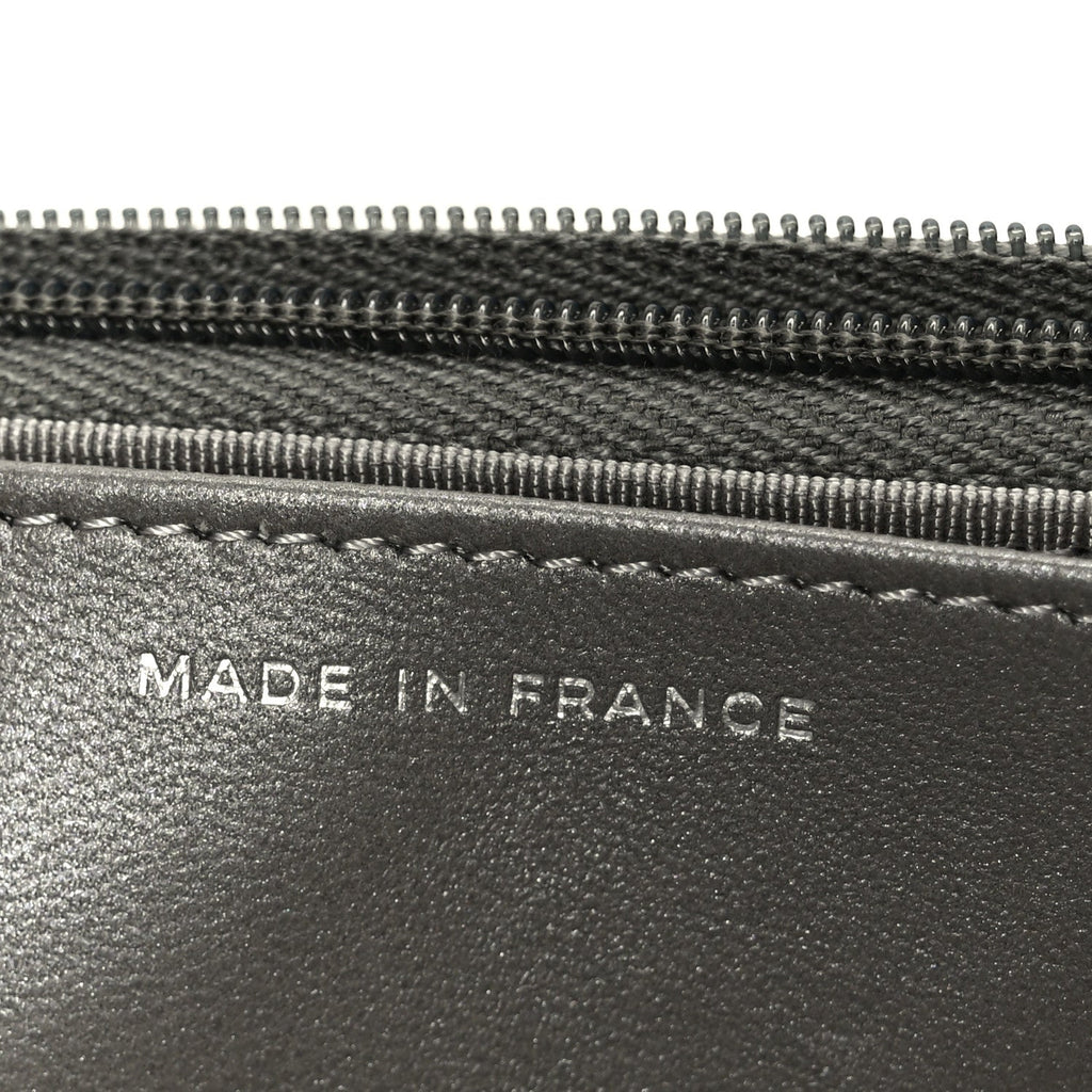 Chanel Lambskin Crystal Quilted Wallet On Chain WOC Grey