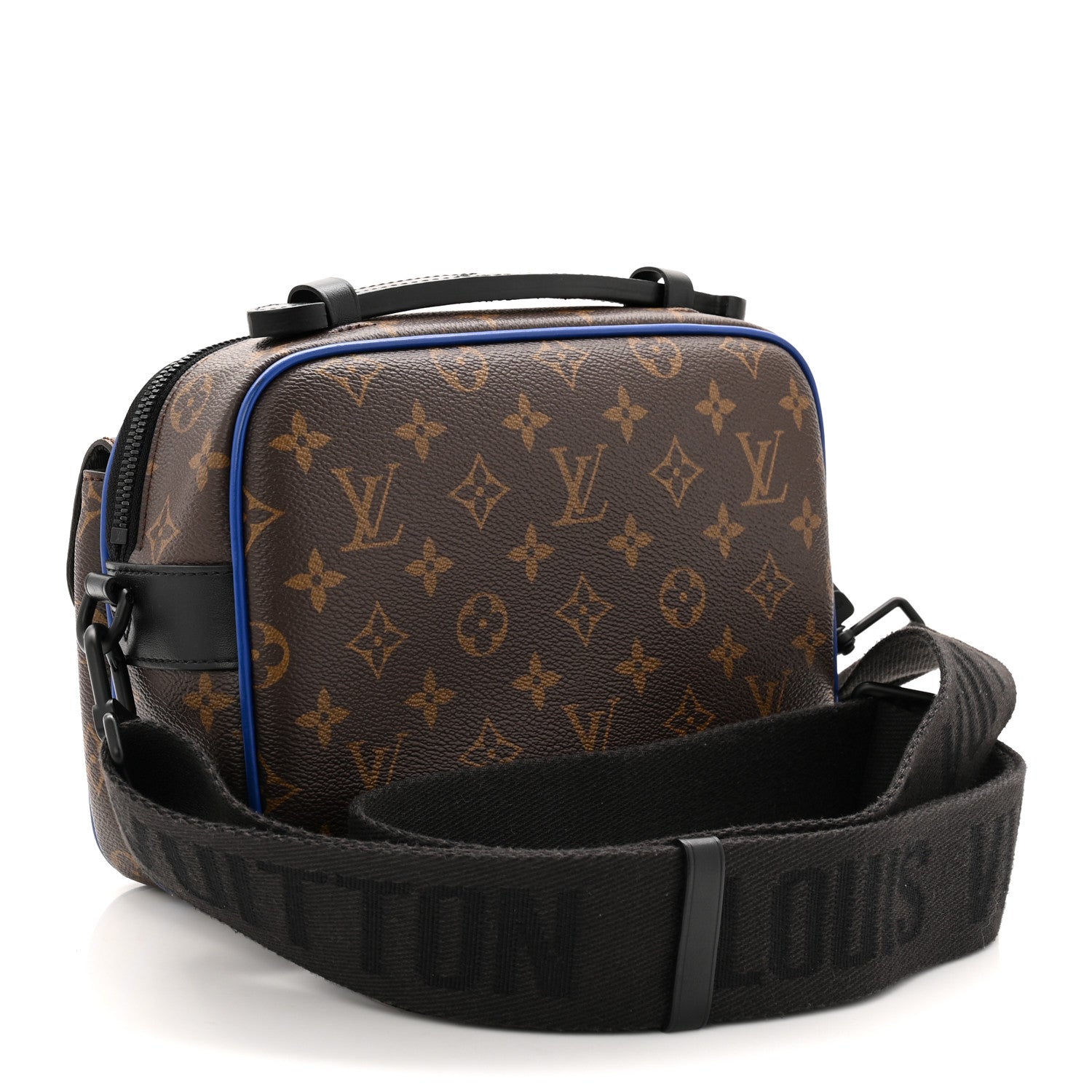 Louis Vuitton Monogram Macassar S Lock Messenger Blue
