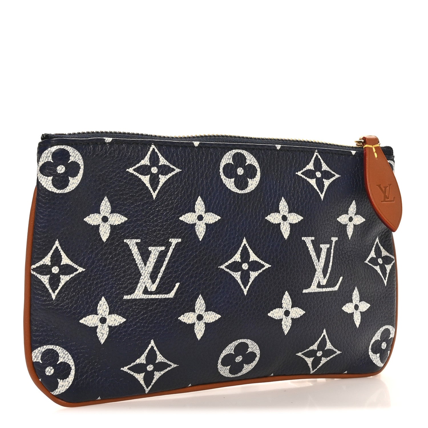 Louis Vuitton Calfskin Monogram Speedy P9 Bandouliere 30 Pochette Indigo