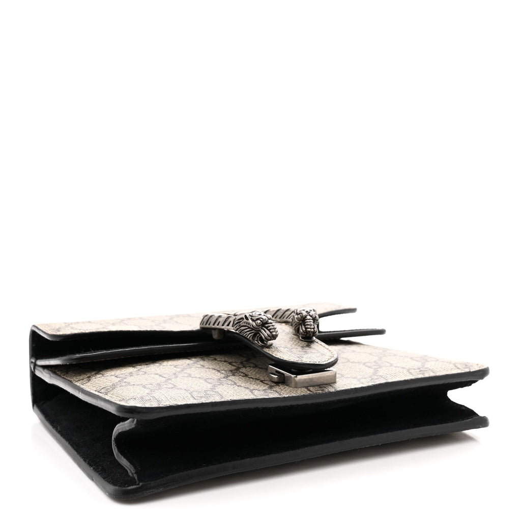 Gucci GG Supreme Monogram Mini Dionysus Shoulder Bag Black