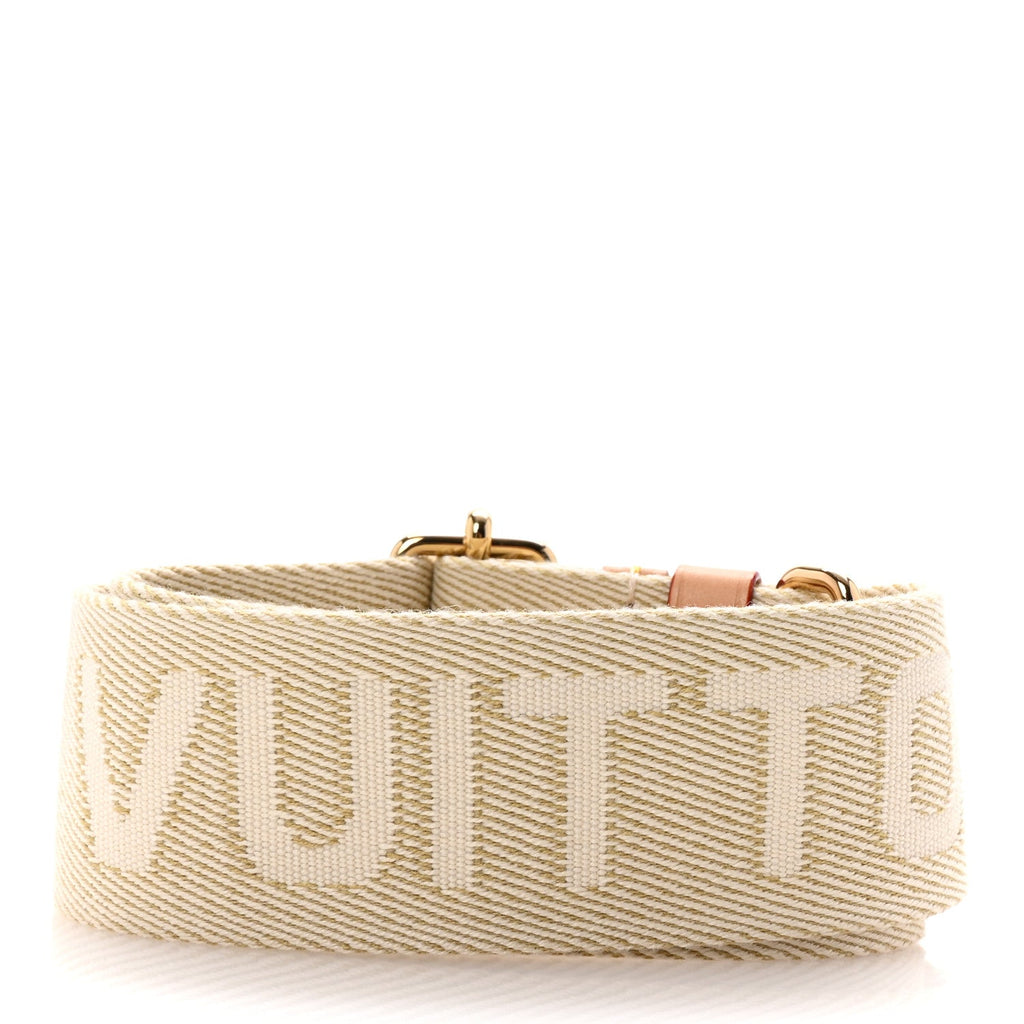 Louis Vuitton Jacquard High Rise Shoulder Strap Beige