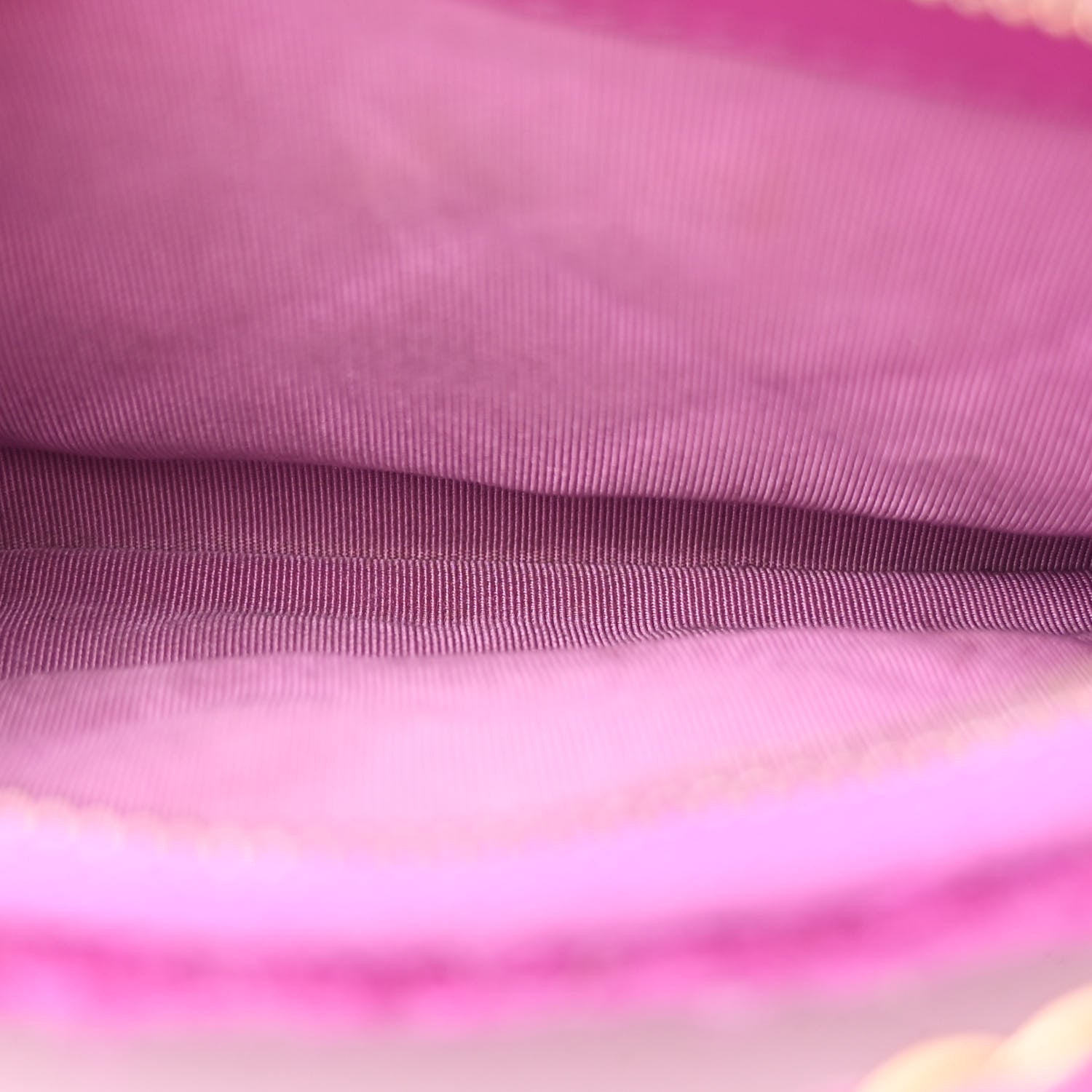 Chanel Wool Tweed Giant Logo Waist Bag Magenta