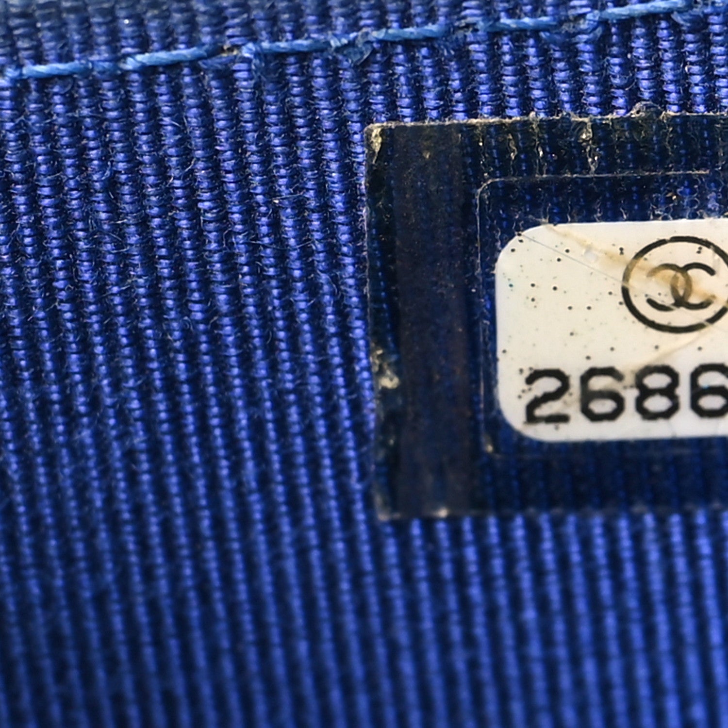 Chanel Lambskin Quilted Square Wallet On Chain WOC Blue