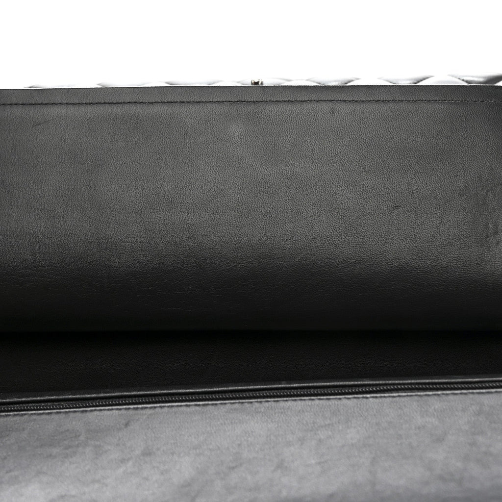 Chanel Lambskin Quilted Jumbo Double Flap Black