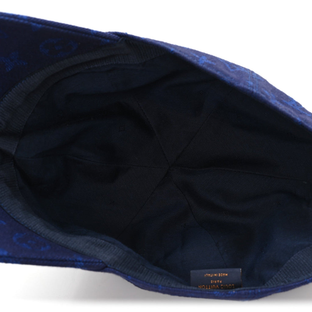 Louis Vuitton Cotton Monogram Essential Cap M Blue