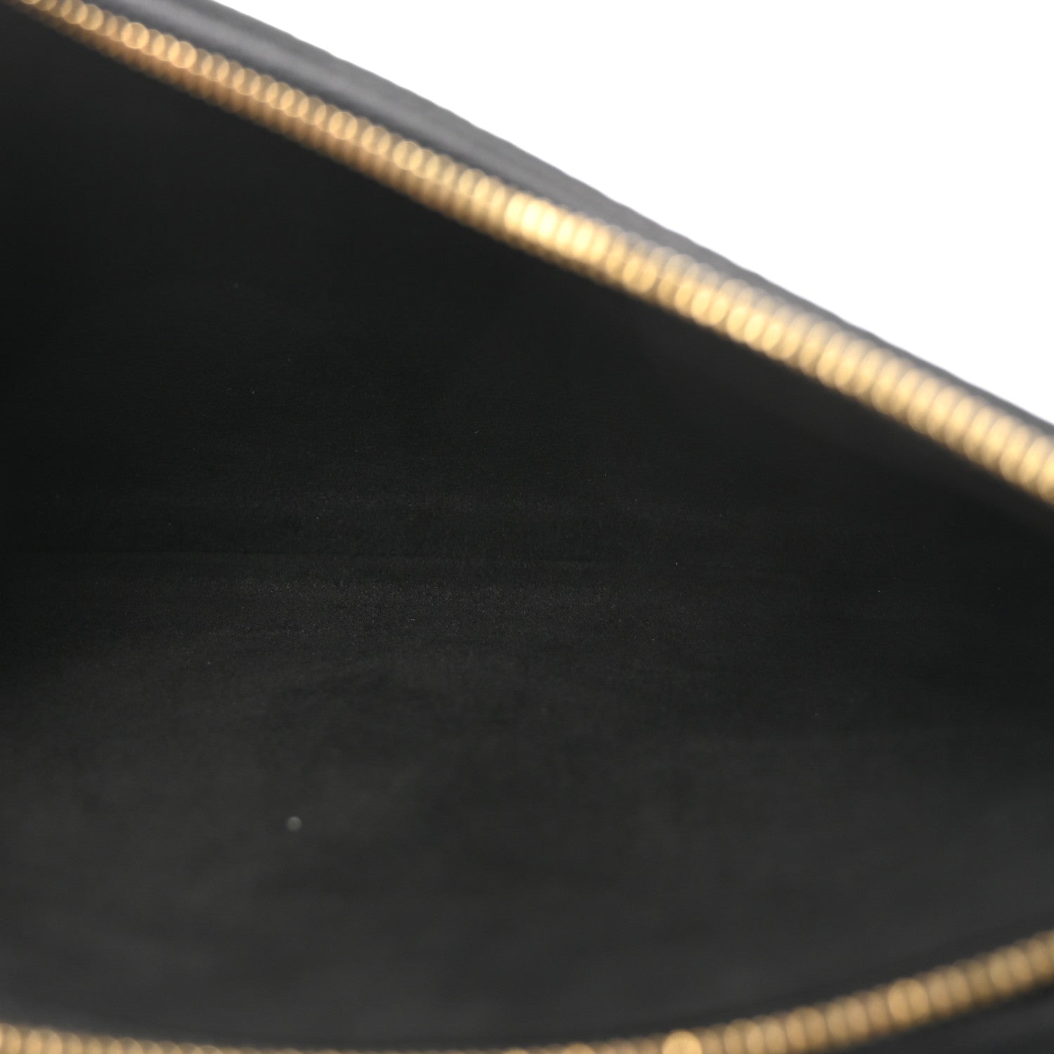 Louis Vuitton Empreinte Monogram Giant Double Zip Pochette Black Cream