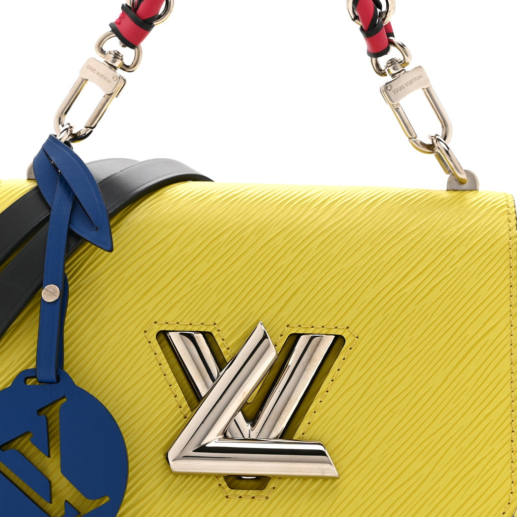 Louis Vuitton Epi Twist Braided Strap Shoulder Bag PM Vert Acide