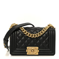 Chanel Caviar Quilted Small Boy Flap Black