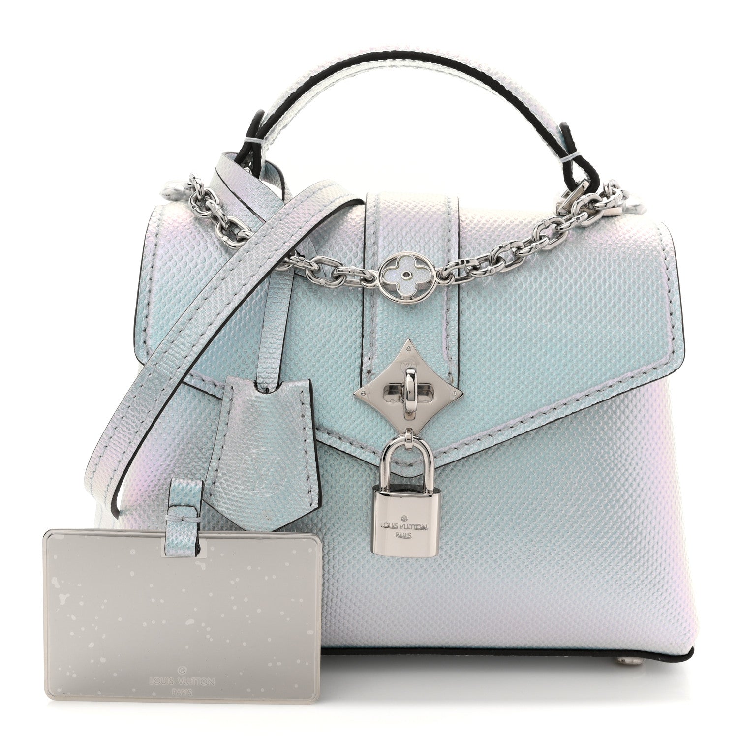 Louis Vuitton Lizard Rose Des Vents Mini Bleu Celeste