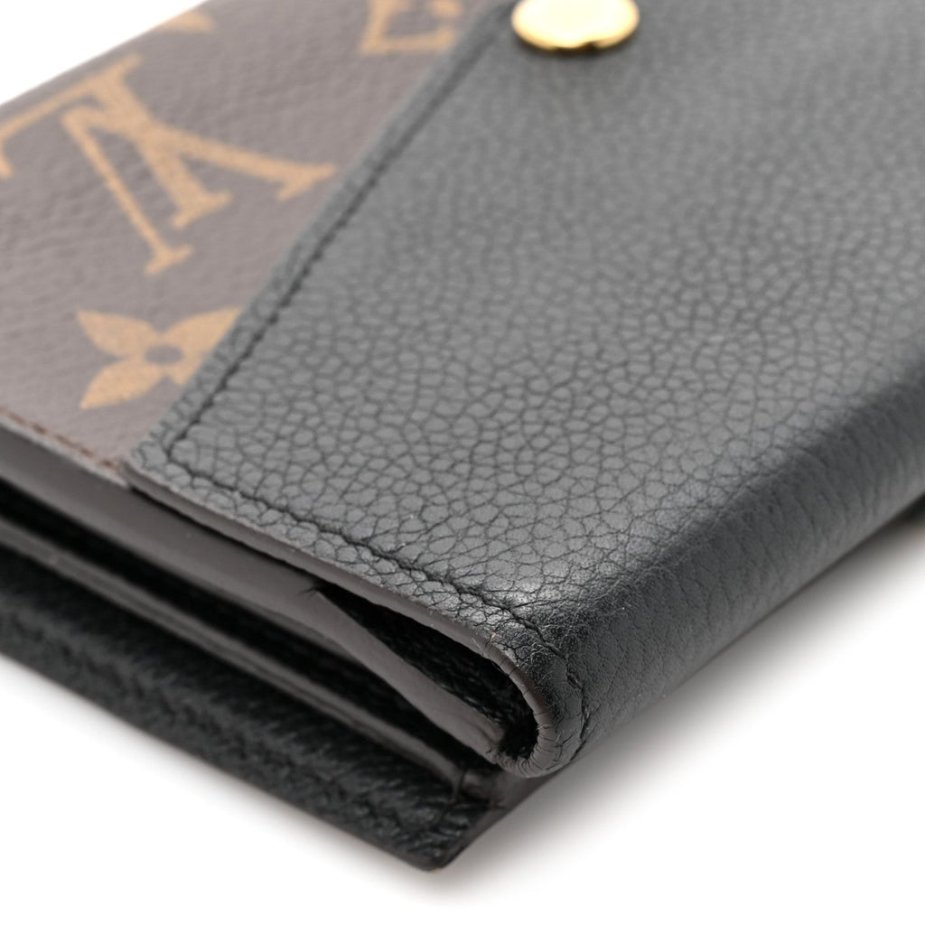Louis Vuitton Monogram Pallas Compact Wallet Black