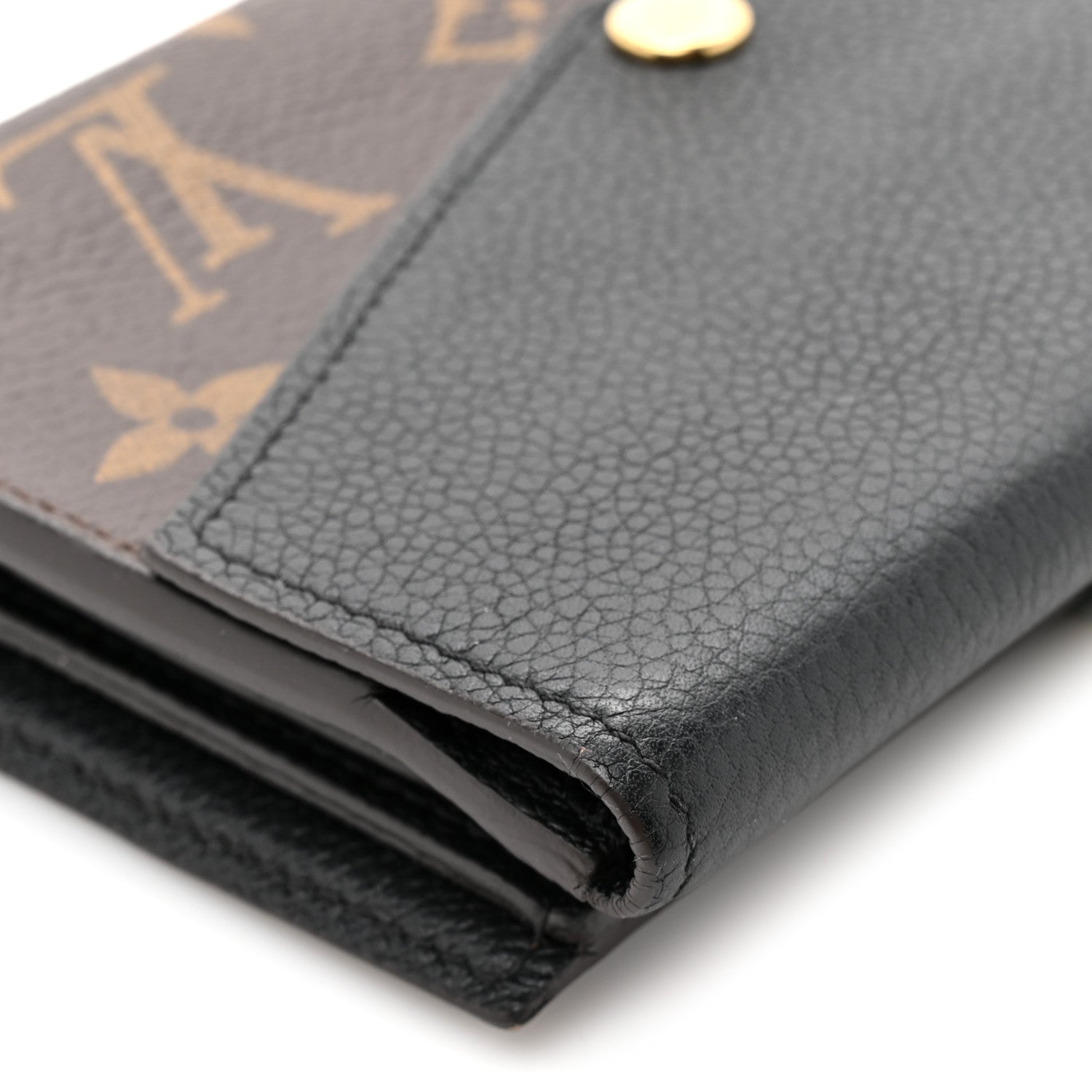 Louis Vuitton Monogram Pallas Compact Wallet Black
