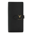 Louis Vuitton Taurillon LV Vertical Capucines Wallet Black Arizona