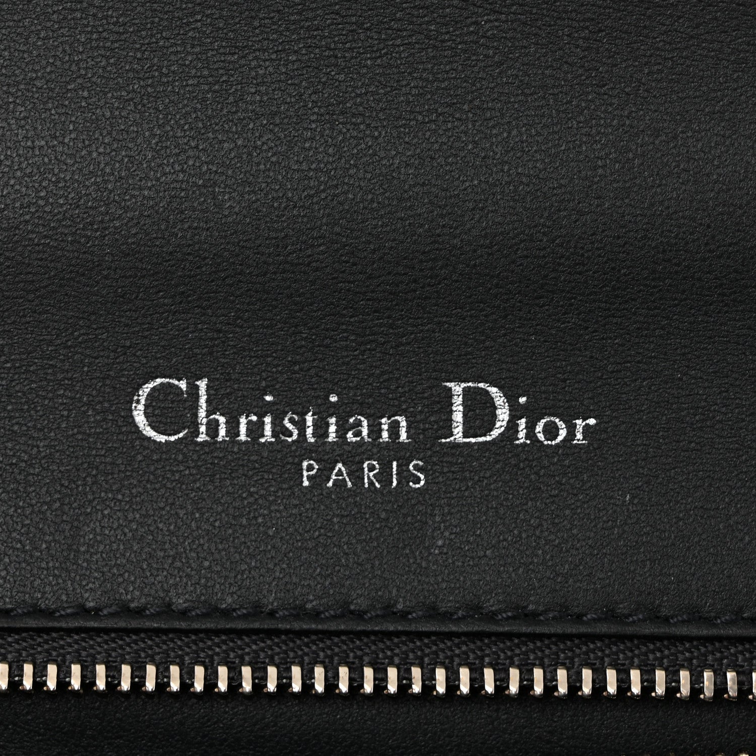 Christian Dior Metallic Patent Micro-Cannage Small Diorama Flap Bag Silver