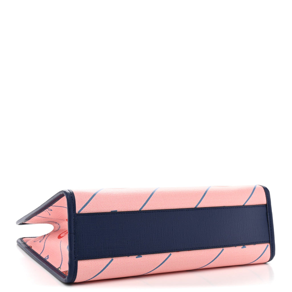 Gucci Coated Canvas Interlocking G The Jetsons Childrens Tote  Pink Multicolor