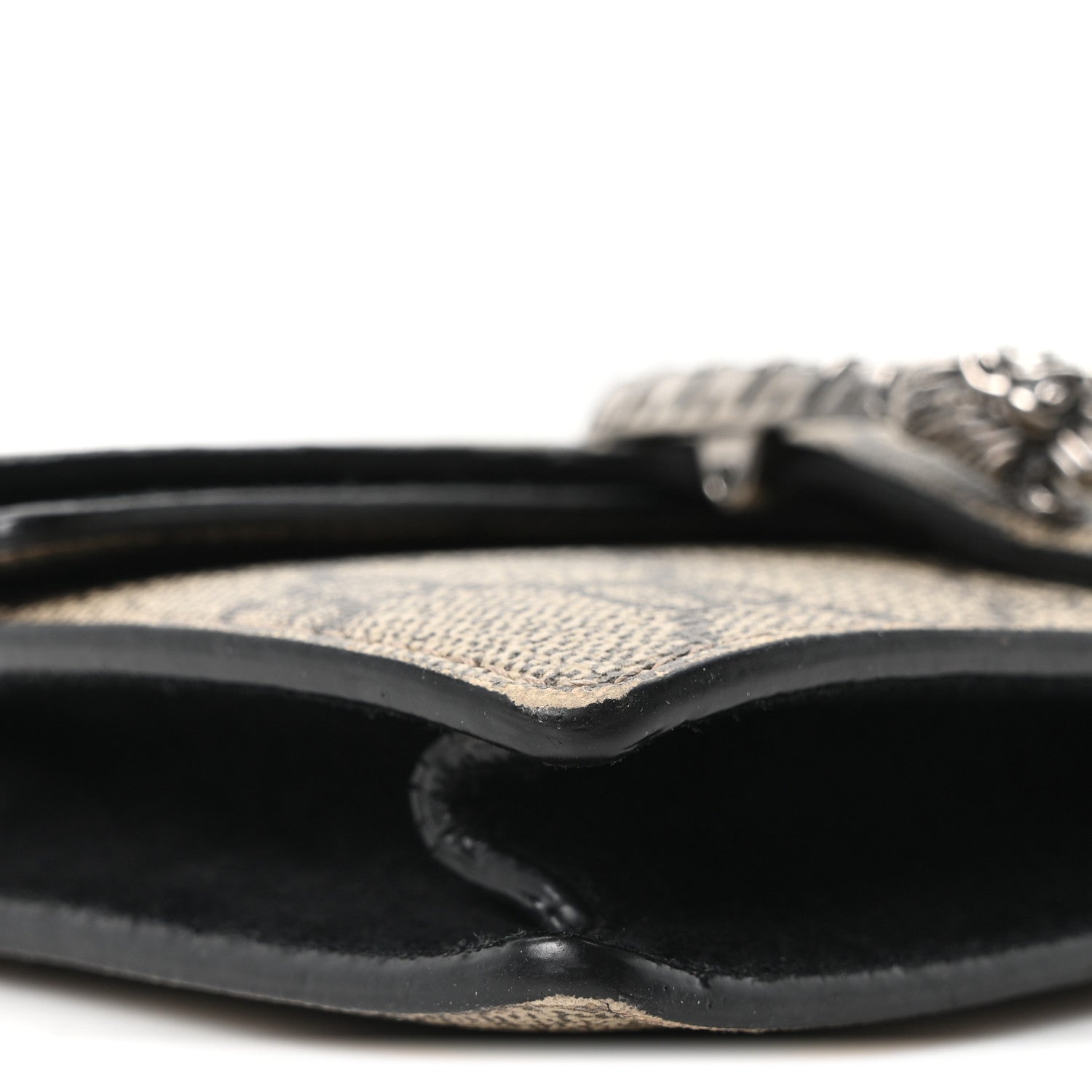Gucci GG Supreme Monogram Super Mini Dionysus Shoulder Bag Black