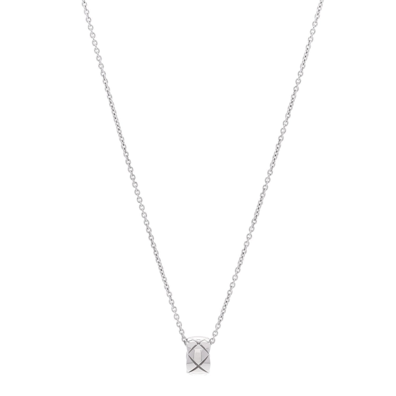 18K White Gold Coco Crush Pendant Necklace