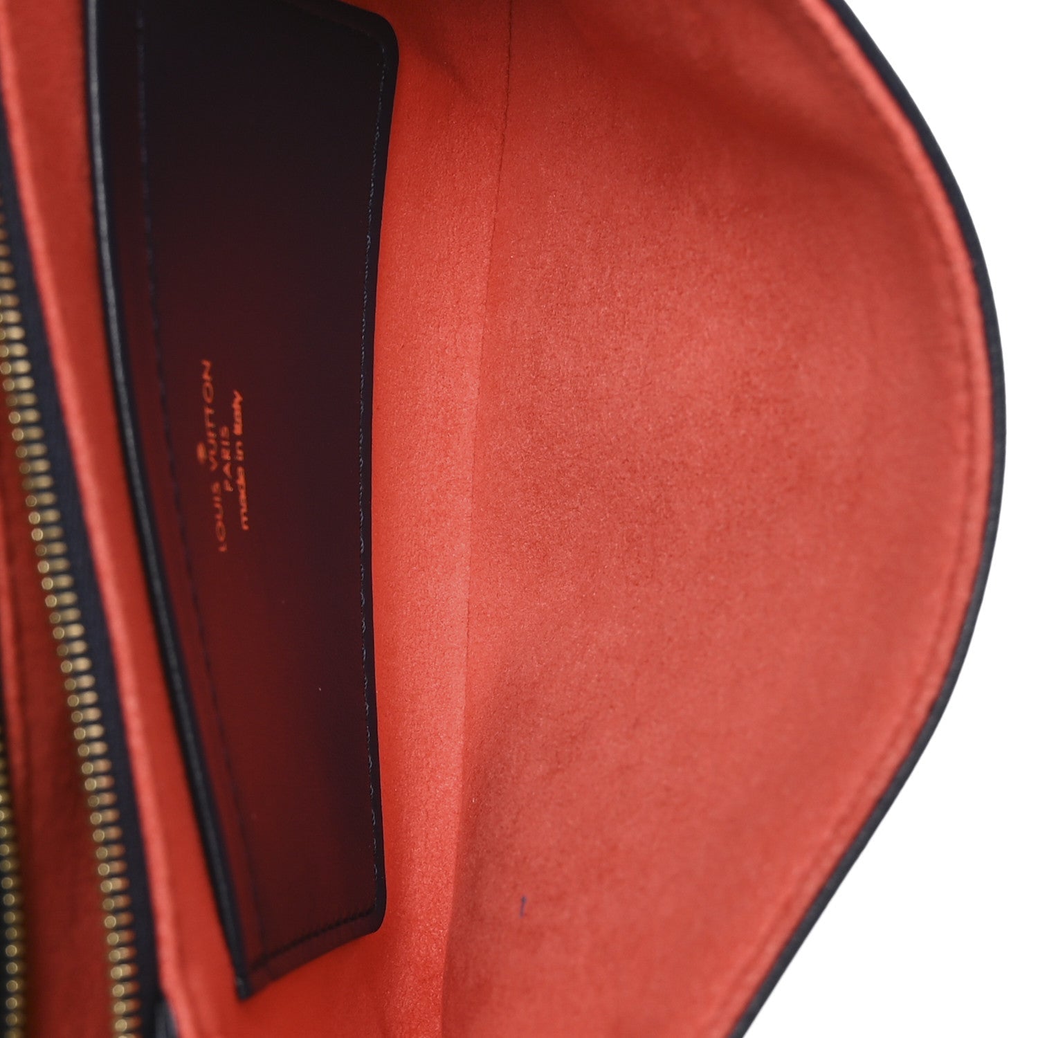 Louis Vuitton Lambskin Embossed Monogram LV Garden Pochette Coussin Navy