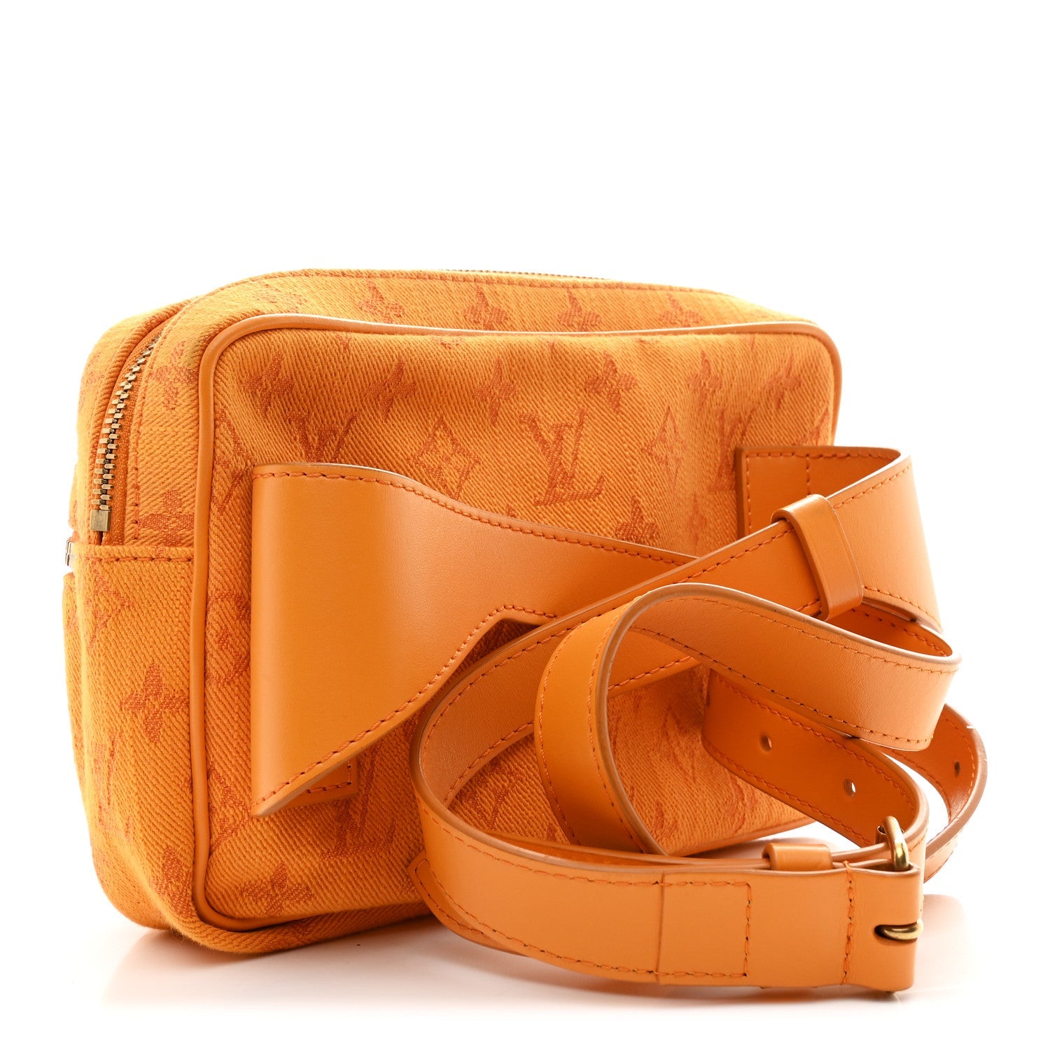 Louis Vuitton Denim Monogram Outdoor Bumbag Ocre