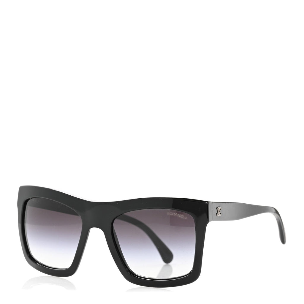 Acetate Oversized Square Sunglasses 71042 Black