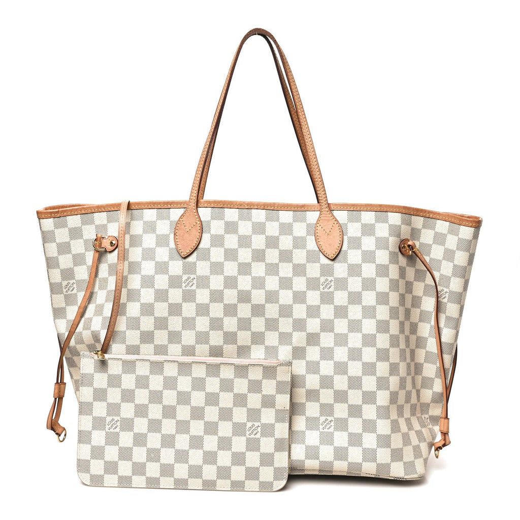 Louis Vuitton Damier Azur Neo Neverfull GM Rose Ballerine