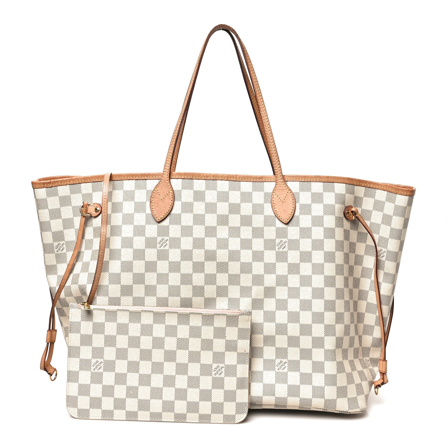 Louis Vuitton Damier Azur Neo Neverfull GM Rose Ballerine