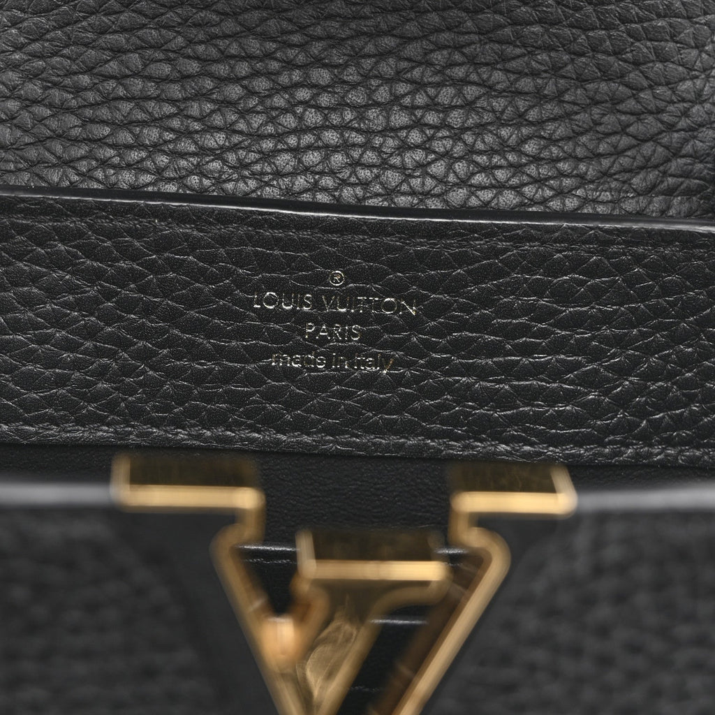 Louis Vuitton Taurillon Mini Capucines Black