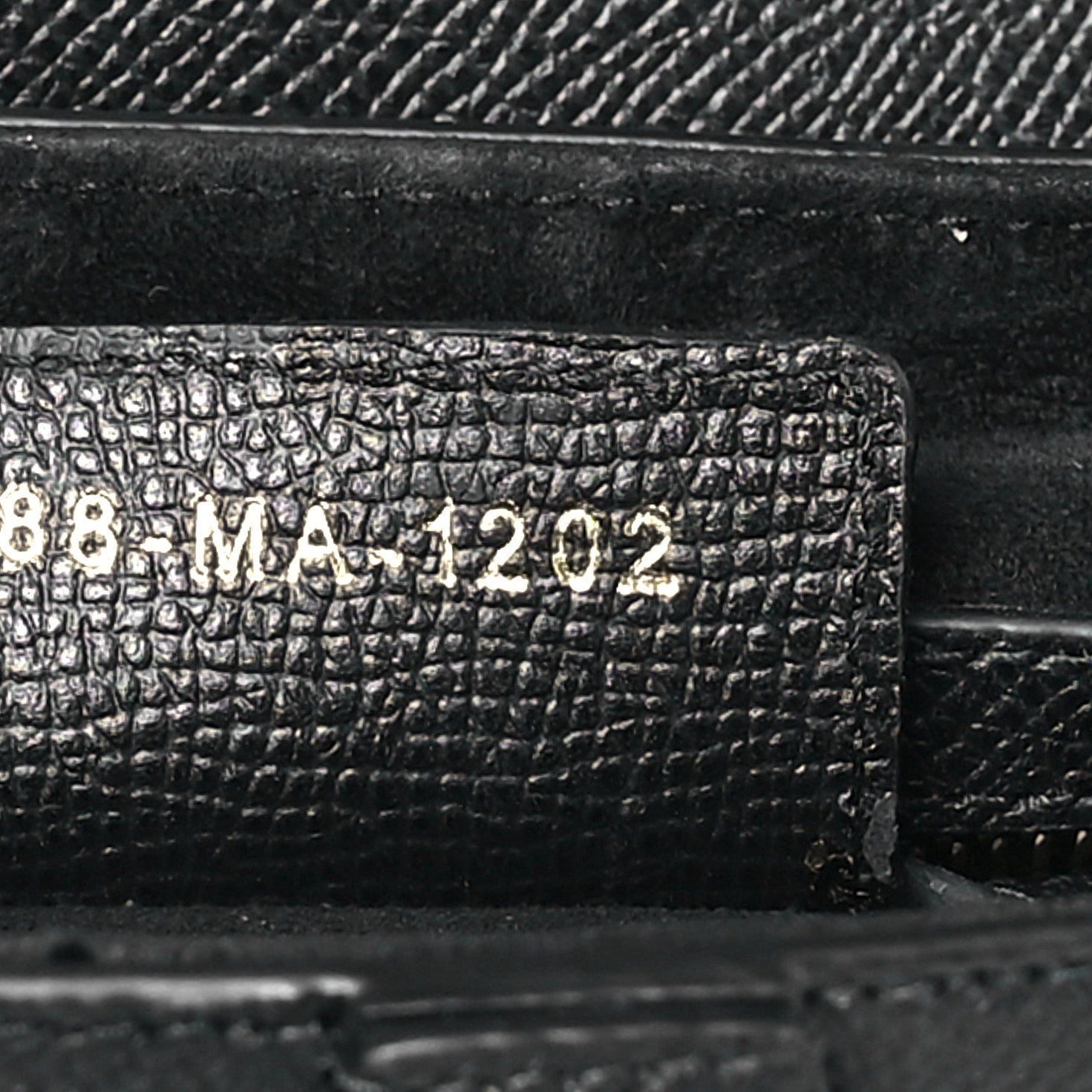 Christian Dior Grained Calfskin Saddle Bag With Strap Black