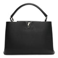 Louis Vuitton Taurillon Capucines MM Platino