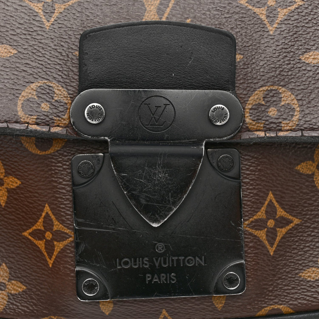Louis Vuitton Monogram Macassar S Lock Messenger