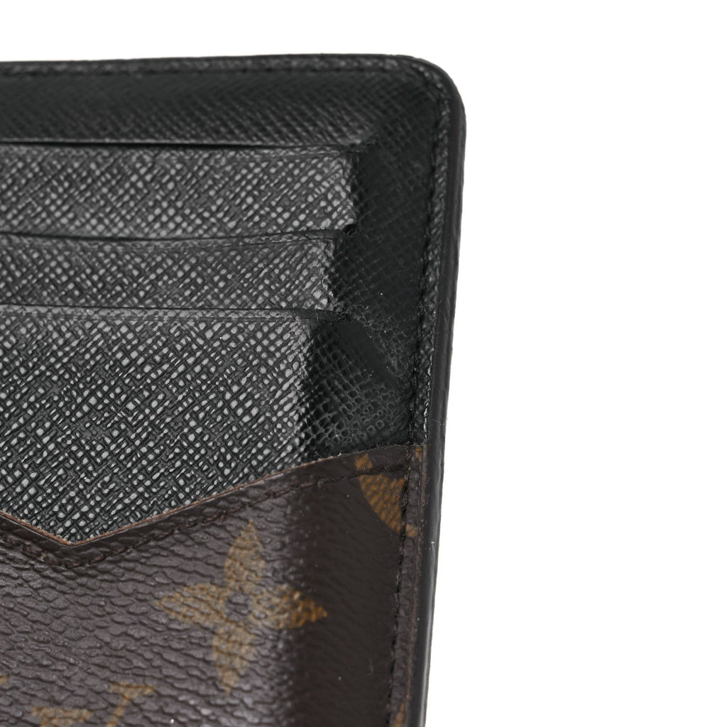 Louis Vuitton Monogram Recto Verso Card Holder Black
