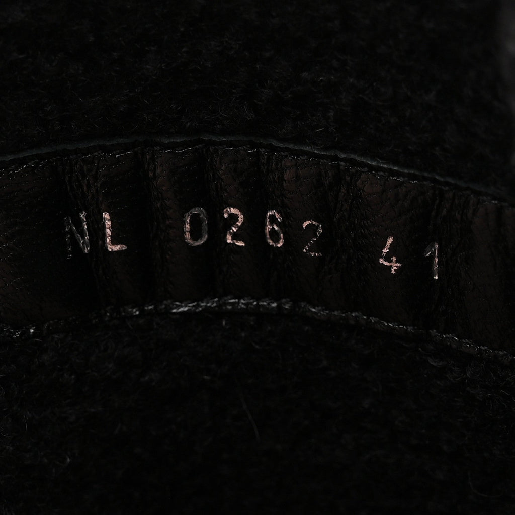 Louis Vuitton Shearling Calfskin Territory Ranger Combat Boots 41 Black