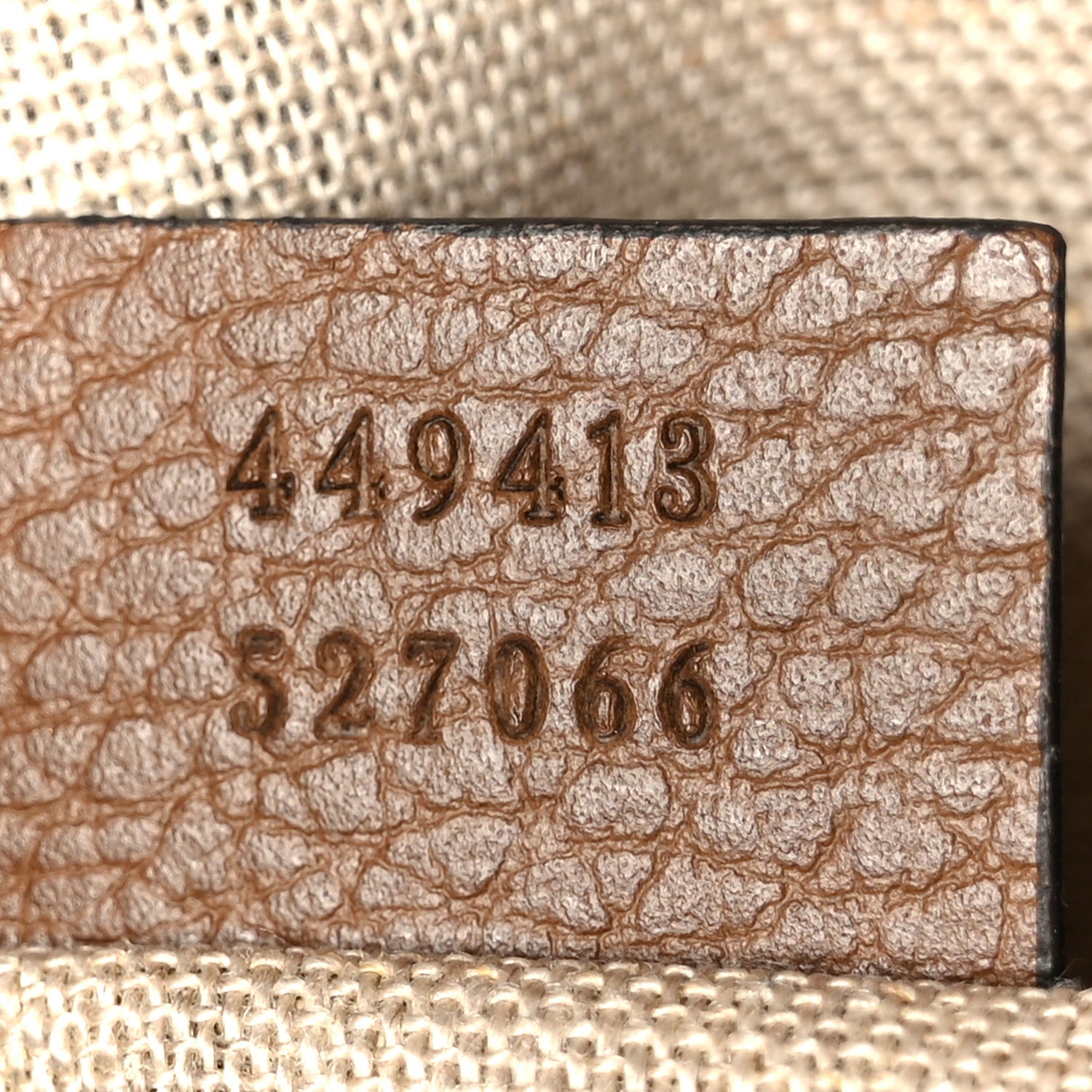 Gucci Monogram Mini Bree Messenger Bag Beige Tabacco