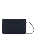 Louis Vuitton Empreinte Monogram Giant Neverfull MM Pochette Navy