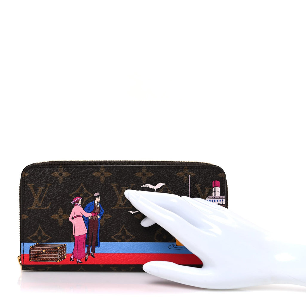 Louis Vuitton Monogram 2016 Christmas Animation Zippy Wallet Rouge