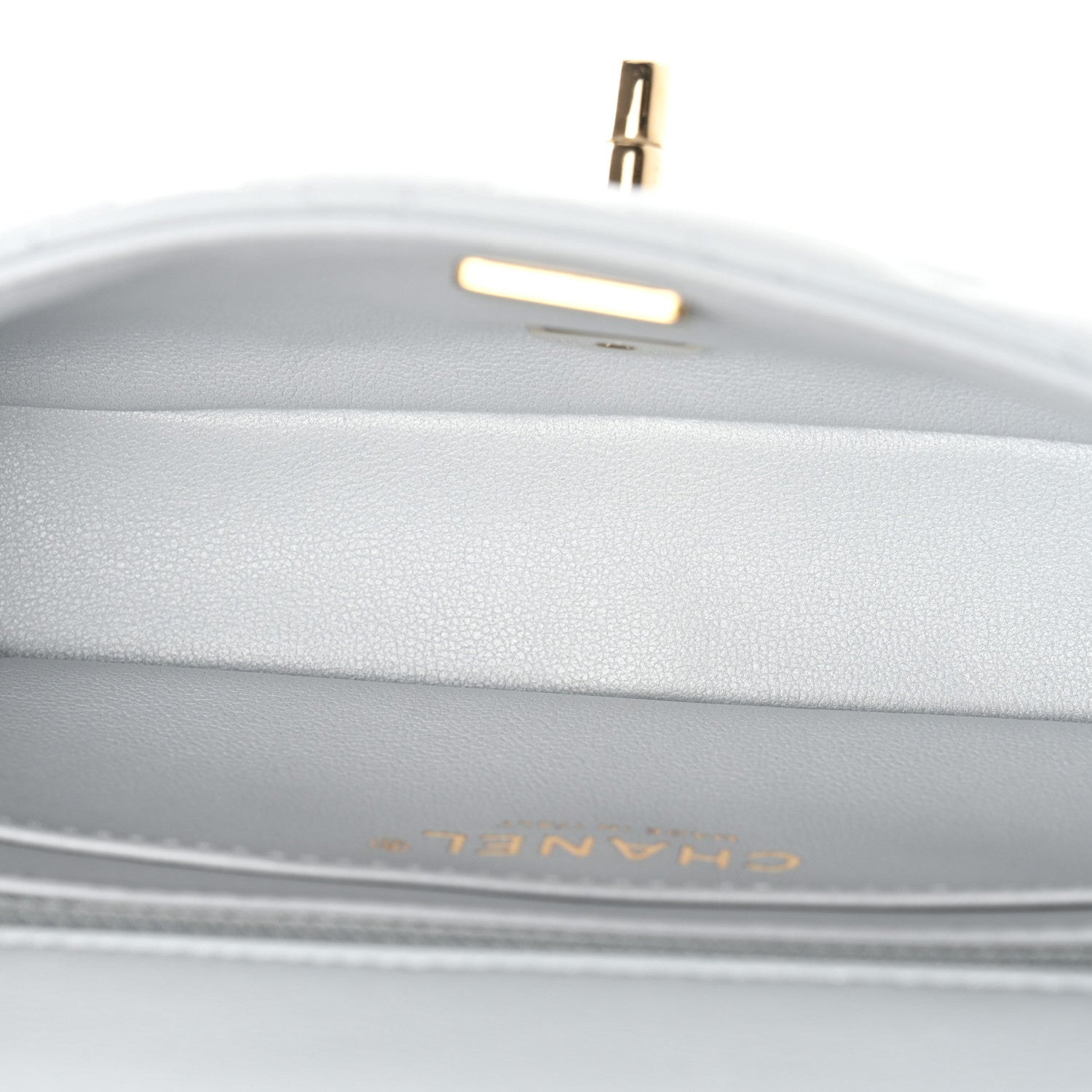 Chanel Lambskin Quilted Extra Mini Rectangular Flap Light Blue