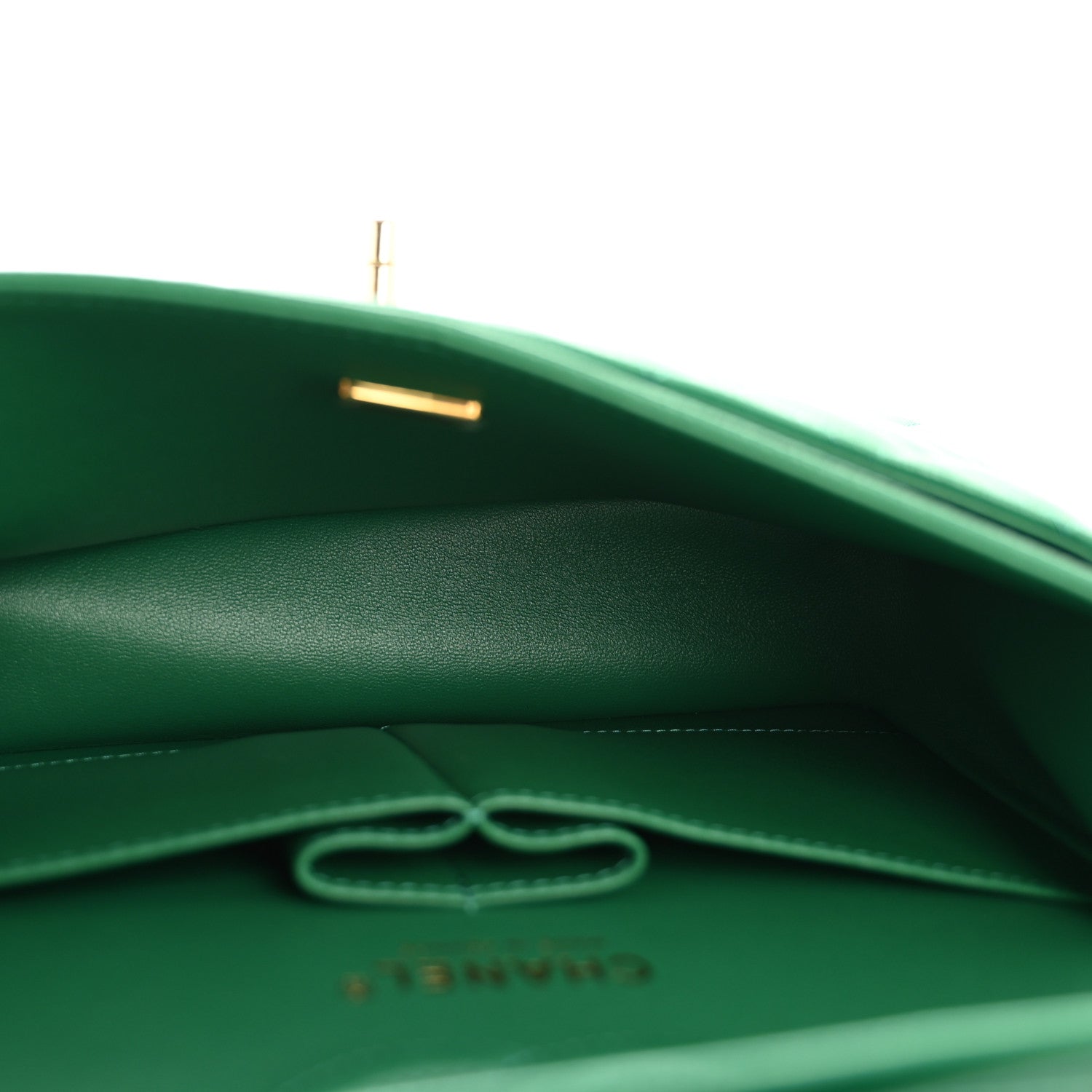 Chanel Caviar Quilted Small Double Flap Green