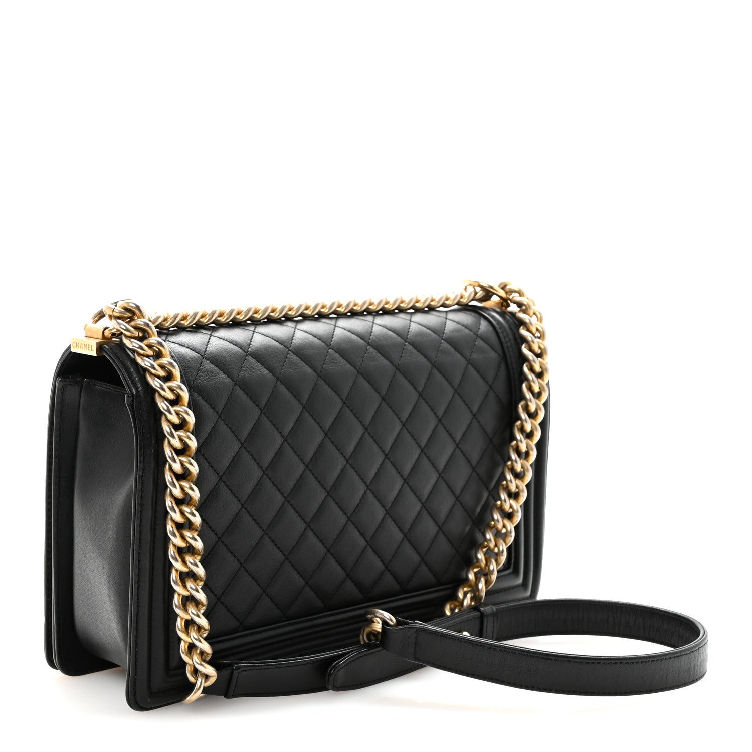 Chanel Calfskin Quilted New Medium Boy Flap Black